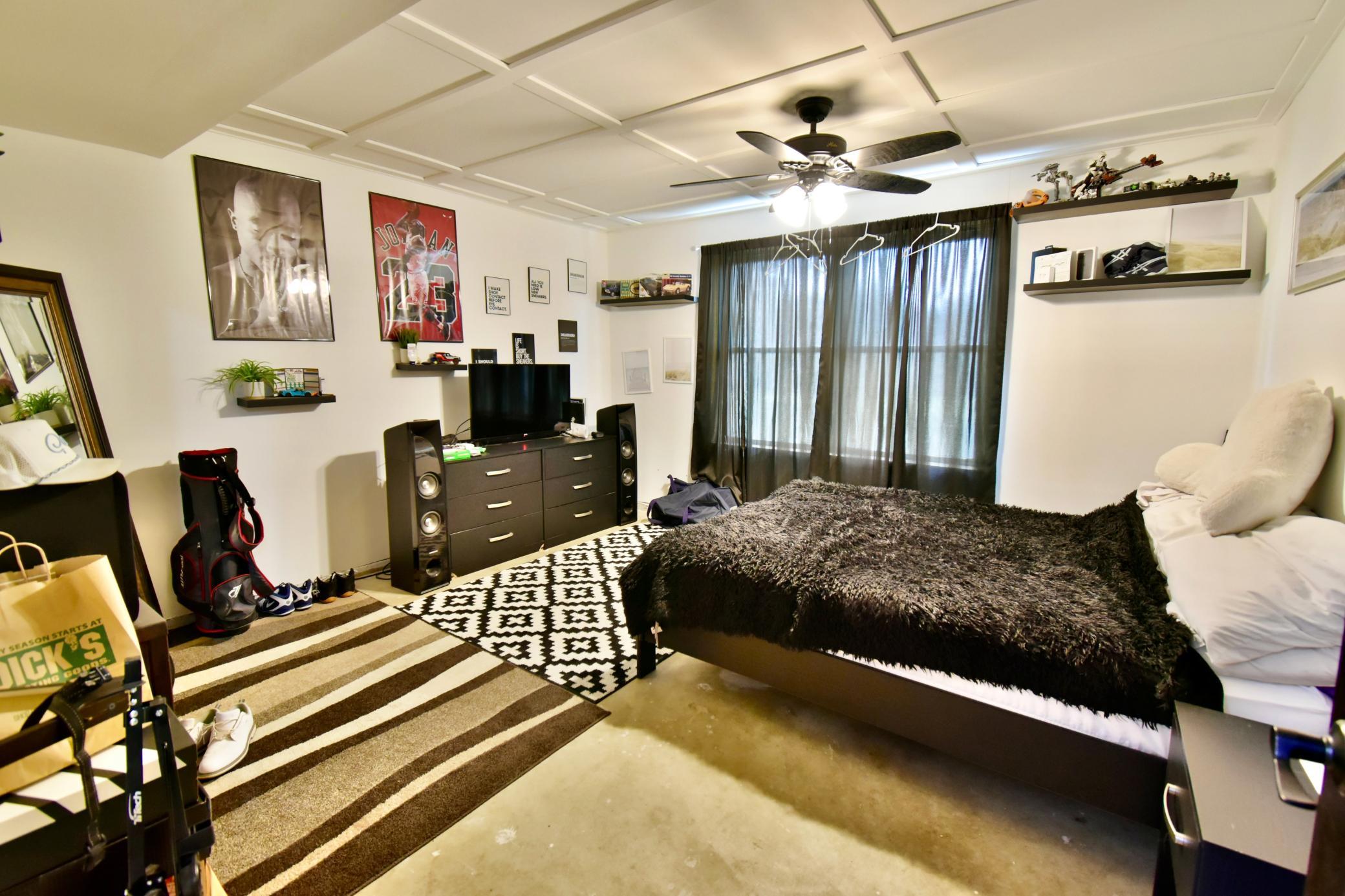 Fourth bedroom in the lower level recently completed.