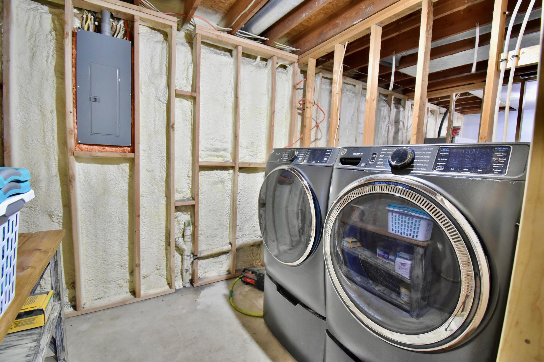 Lower level laundry area could be finished as well
