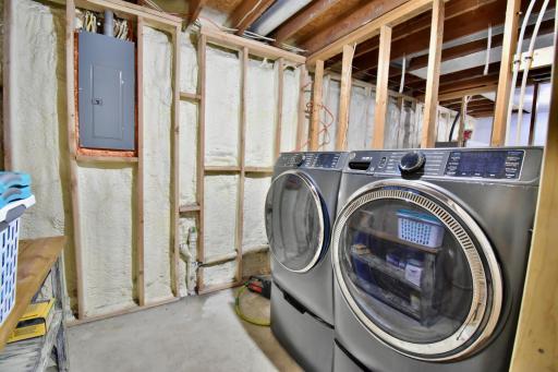 Lower level laundry area could be finished as well
