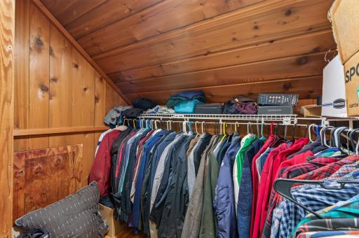Walk in Cedar Closet on Upper Level