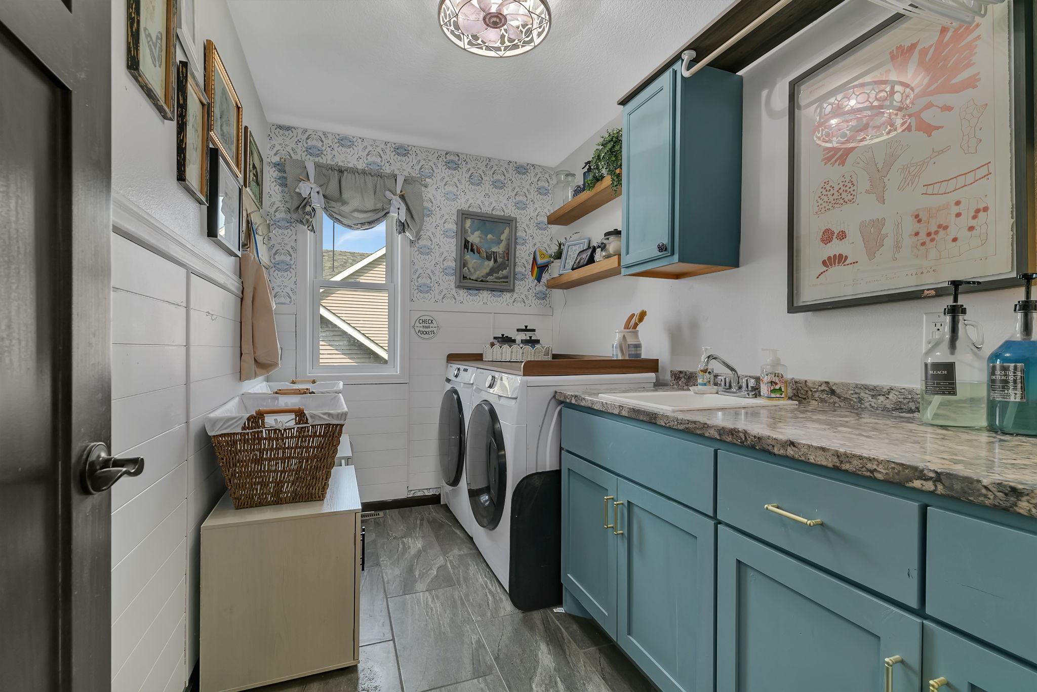Laundry room upper level