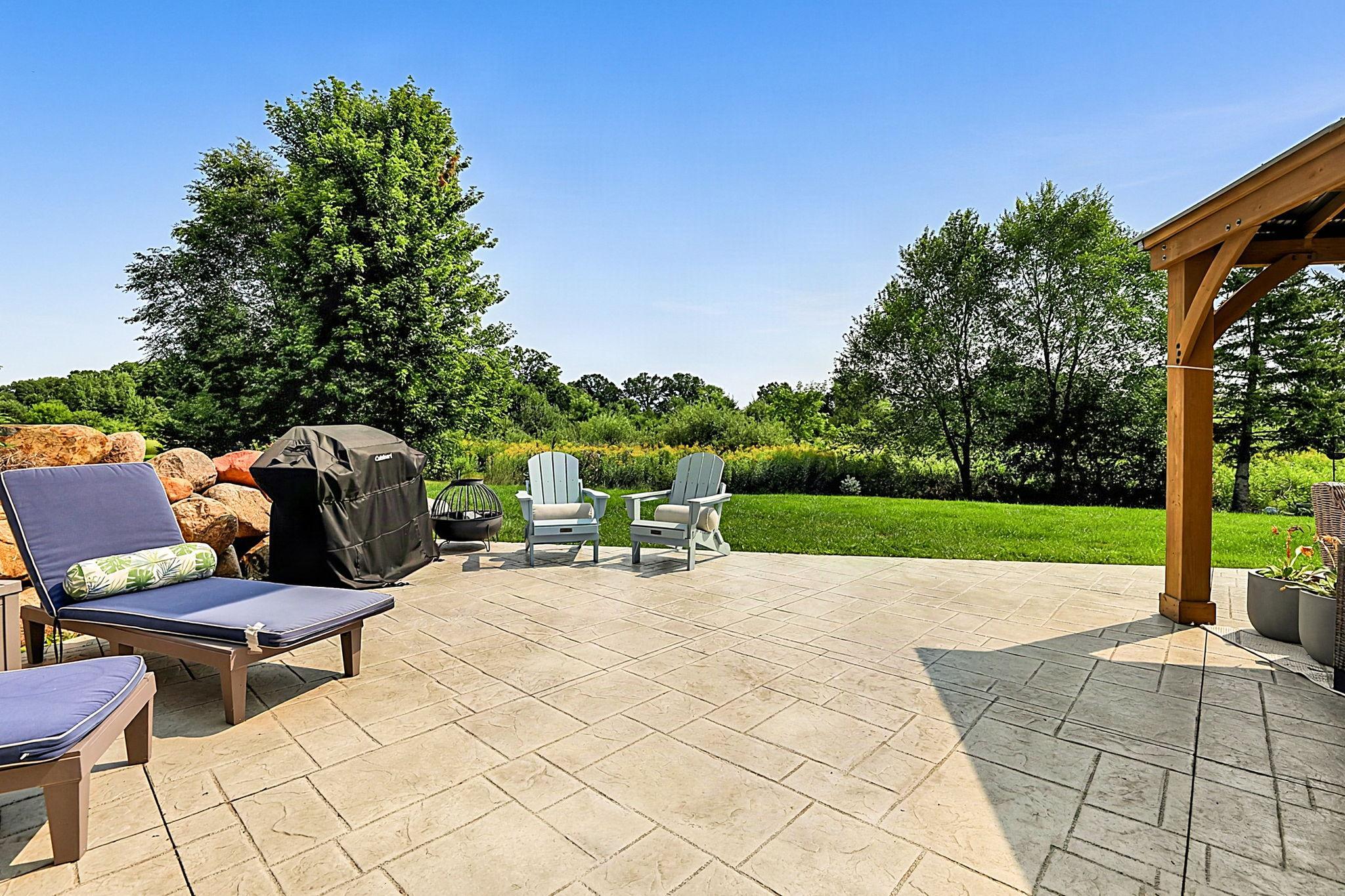 Concrete patio