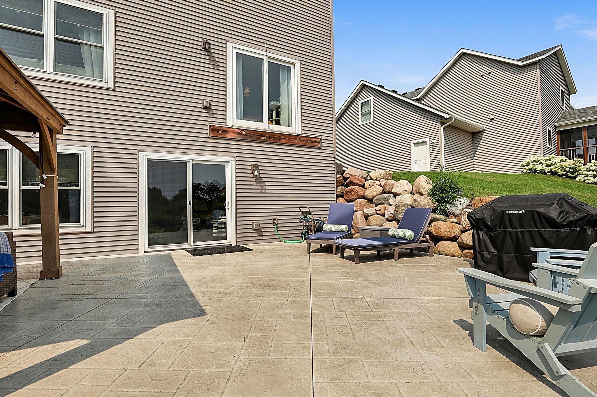 Concrete patio