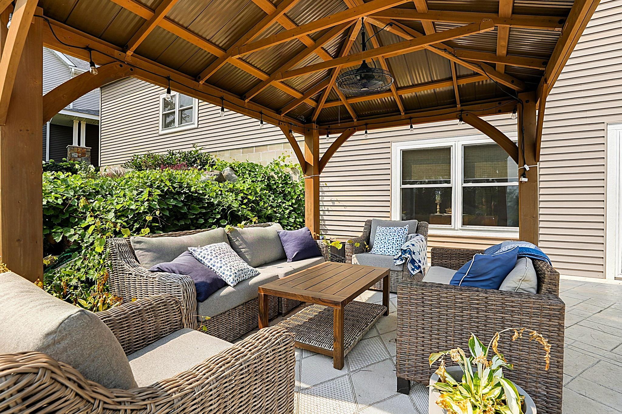 Outdoor seating area
