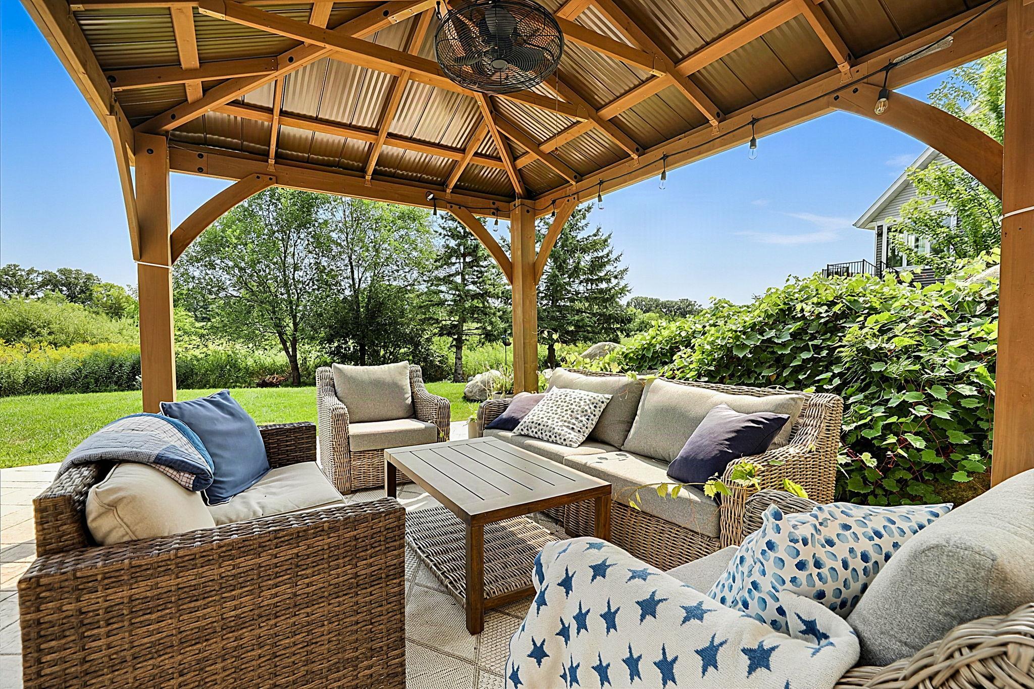 Outdoor seating area