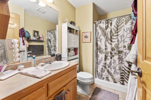 3/4 bath in lower level