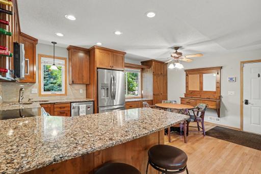 Custom cherry cabinets and Cambria counter tops