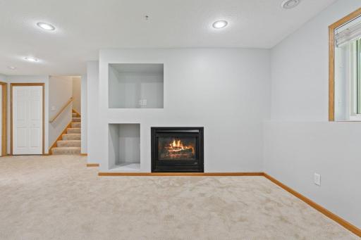 Lower Level: Family Room w/ Gas Fireplace