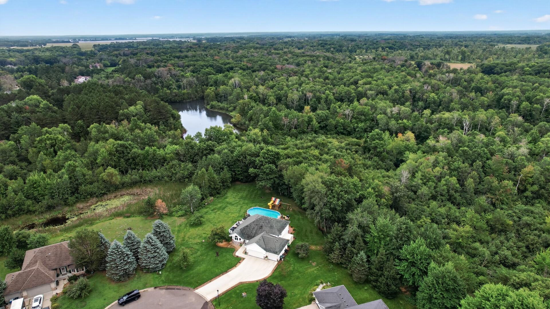 Backs up to pond and walking trails