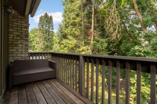 Primary bedroom private deck