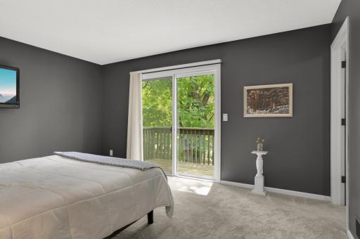 Deck off the second floor bedroom