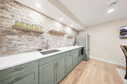 Full Wet Bar area - lower level