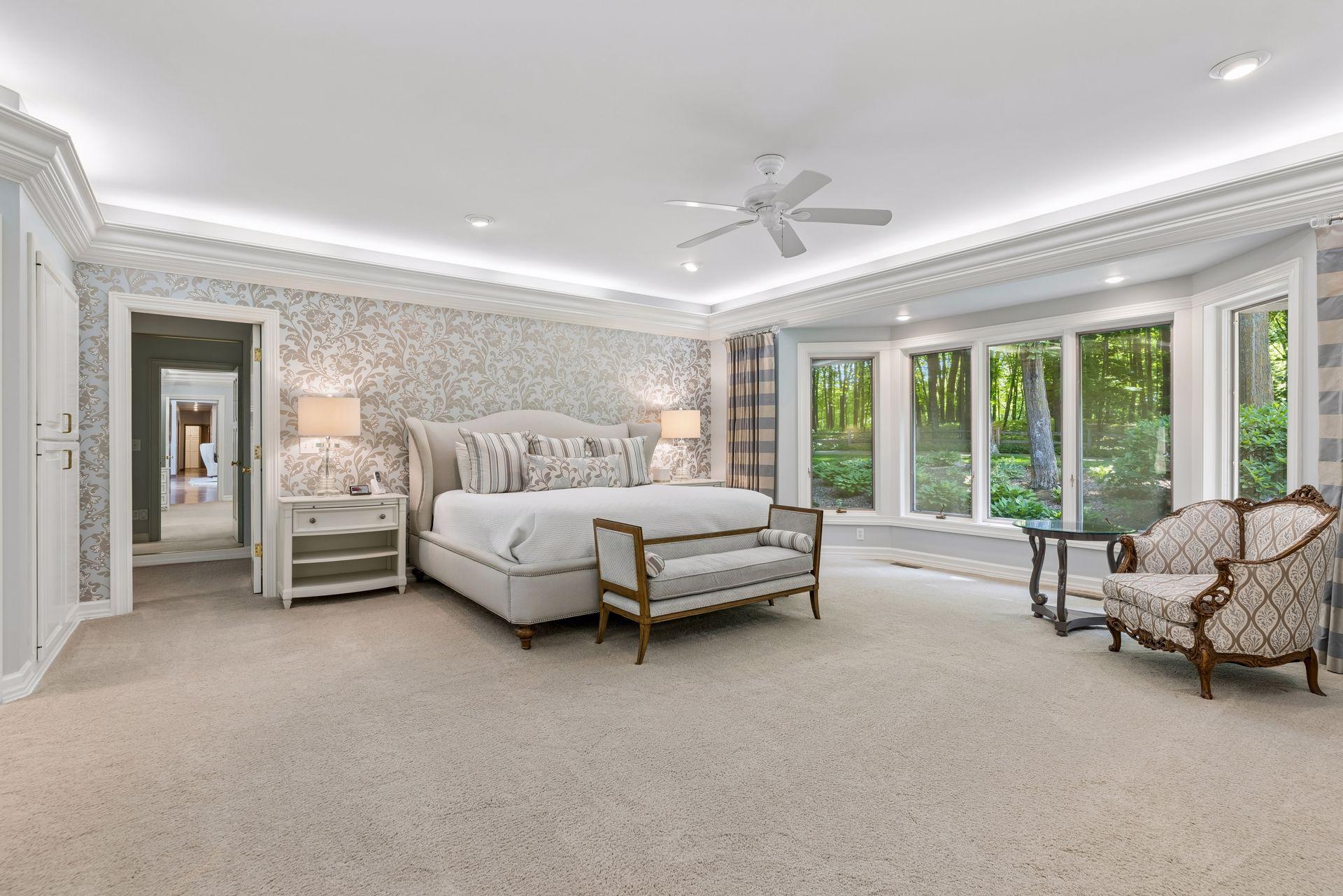 Extremely large primary bedroom