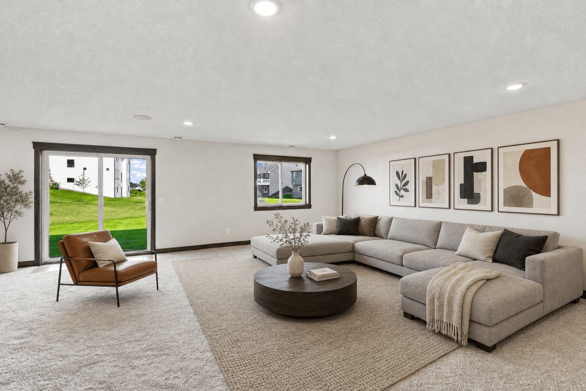 Lower level family room