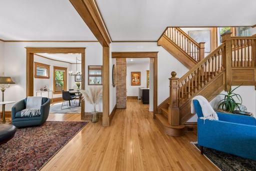 Gleaming woodwork throughout!