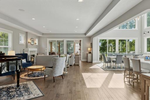 The open and inviting living space is perfect for everyday living and entertaining alike.