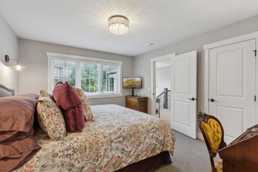The upper level boasts two additional bedroom, both with walk-in closest and private 3/4 bathrooms.