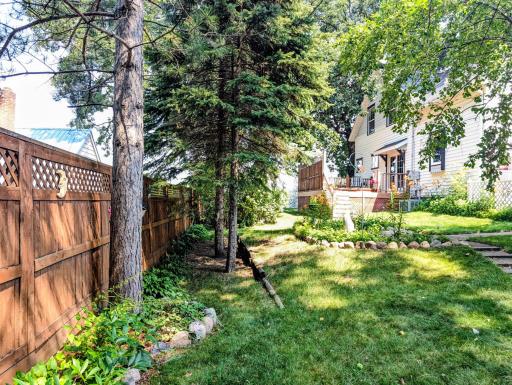 Privacy fence along back of the property line