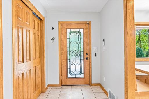 Step inside to a sunny, gracious entry with tile flooring and large closet.