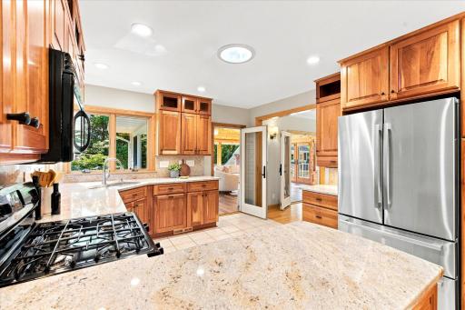 To your left you will see the expansive kitchen