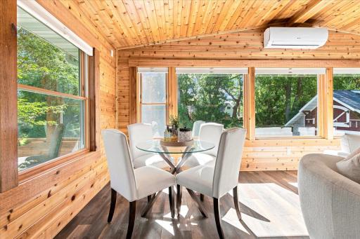 Plenty of room for a game table or play area.