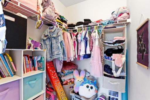 Sizeable walk-in closet!