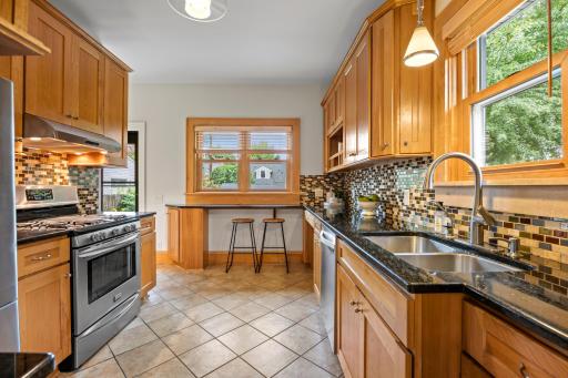 In 2010, the back of the home was bumped out by 5' to gain a thoughtful and professionally designed kitchen.
