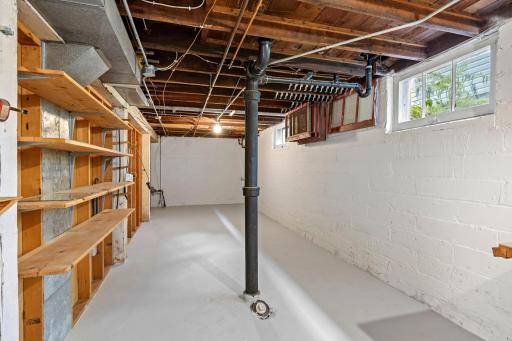 Storage area with exciting potentialâperfect as-is for organizing or ready to transform into your dream workshop.