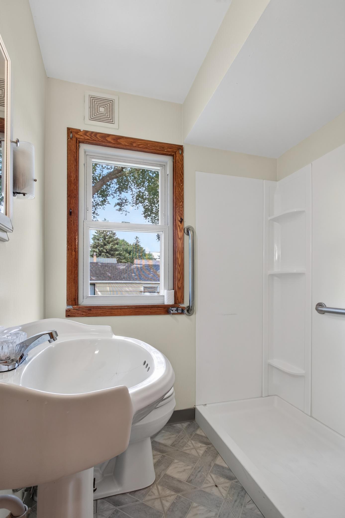 Main floor bathroom - walk in shower
