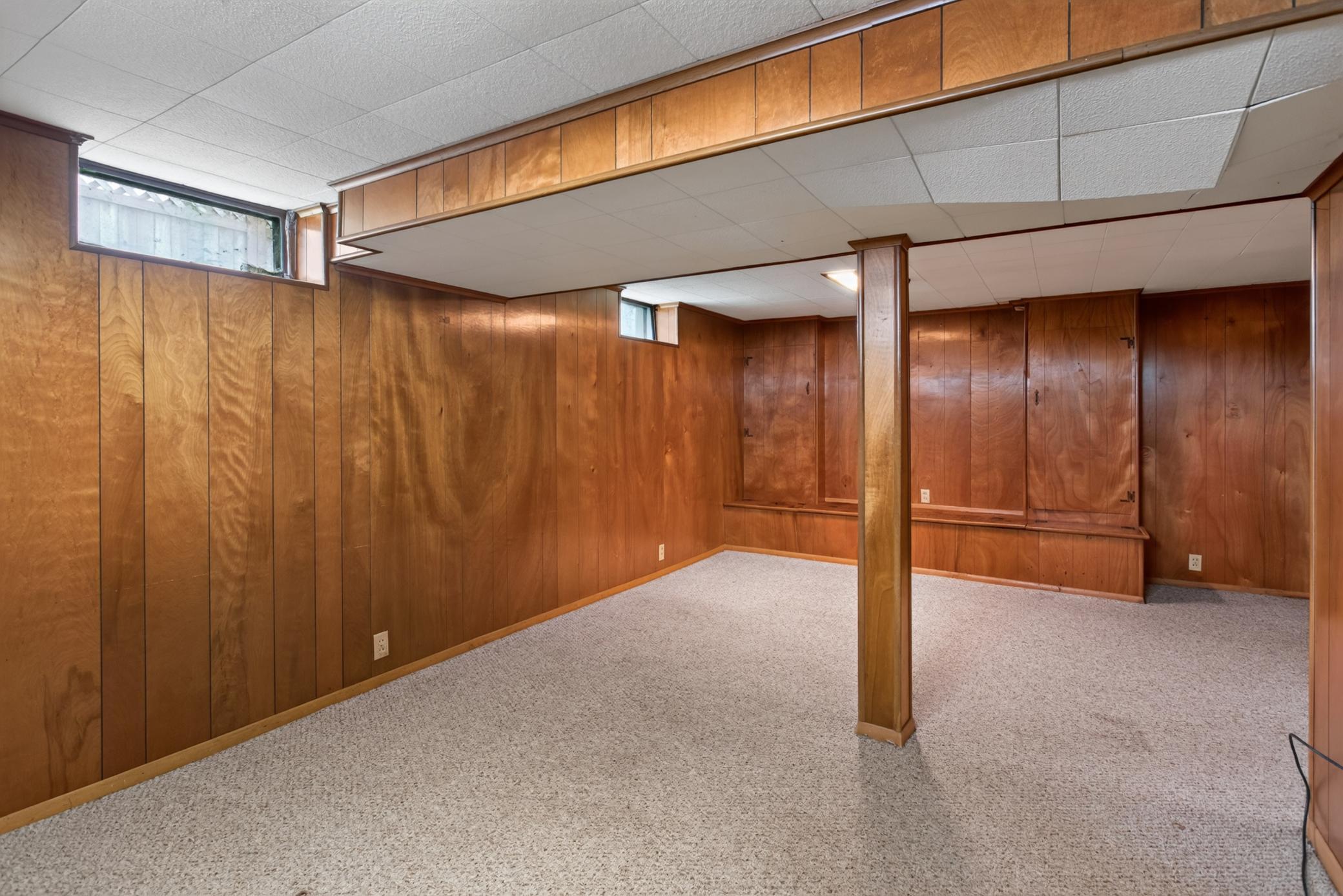 Lower level recreation room