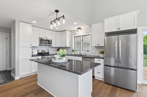 Ample storage and lots of granite counter space