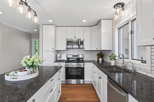 All new cabinets, appliances and flooring
