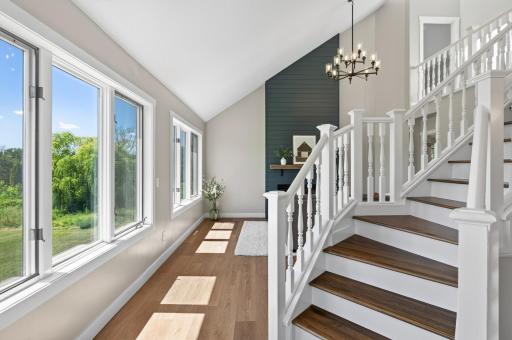 LVP flooring continuous through the living room