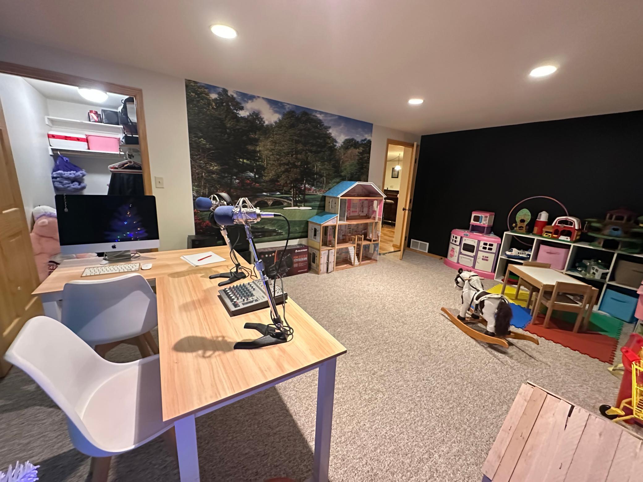 Lower level multi-purpose room with large closet..jpeg