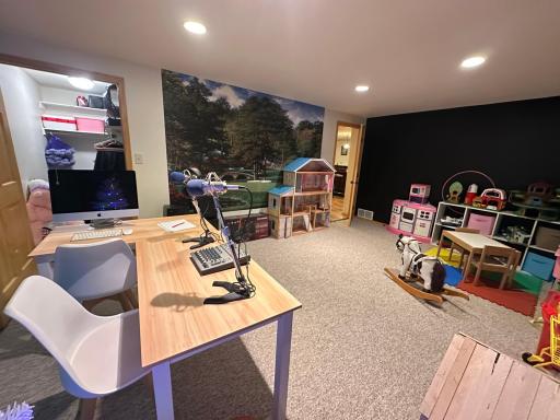 Lower level multi-purpose room with large closet..jpeg