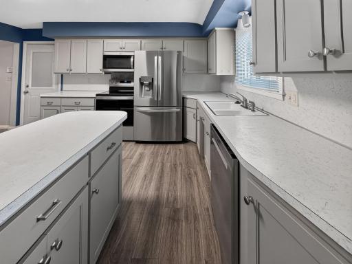 New stainless steel appliances