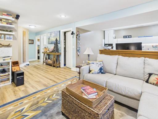 Lower level features newer flooring