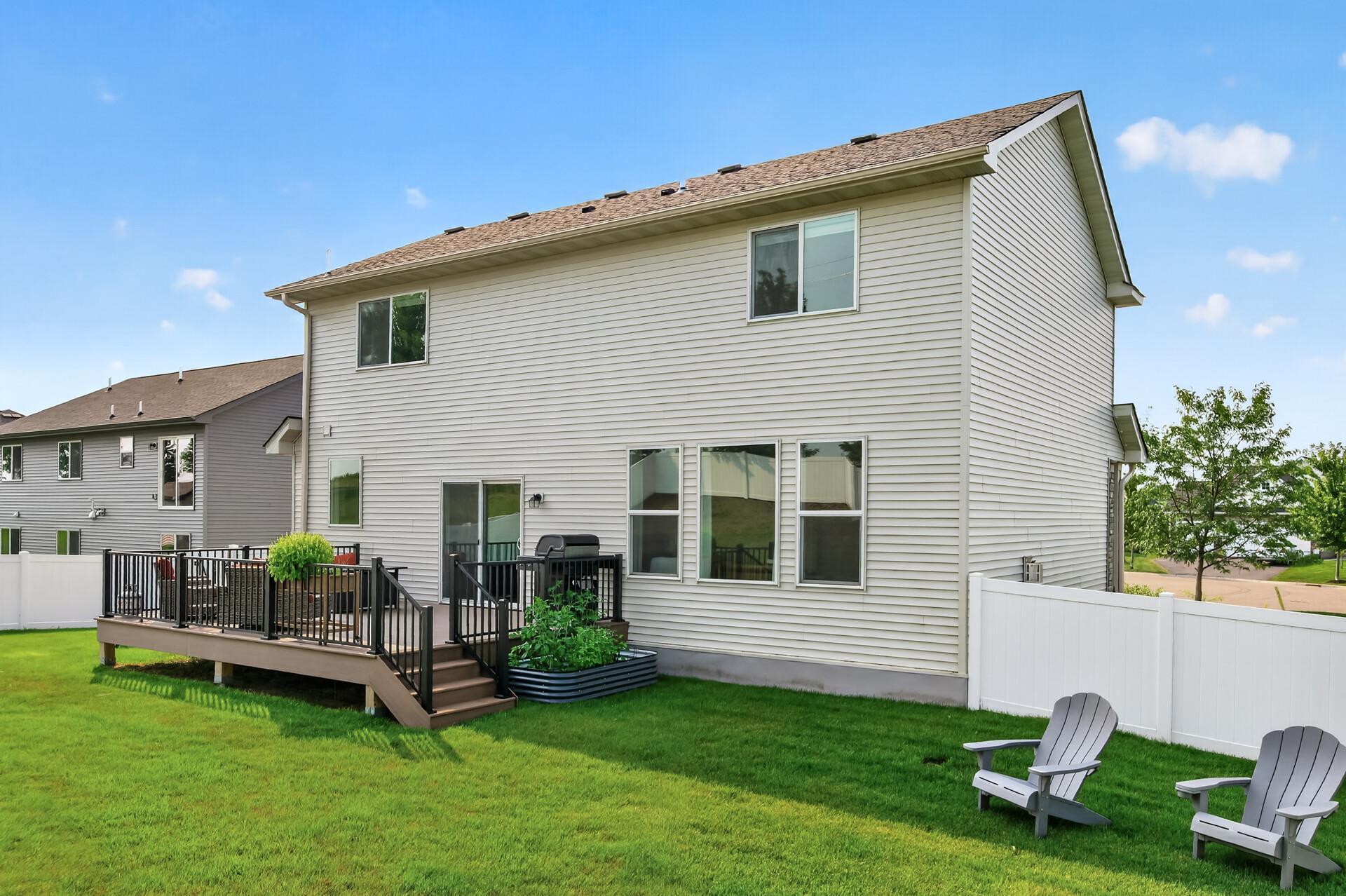 Relax on the maintenance free deck