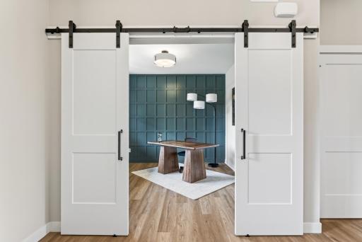 Barn Doors to Office - All doors are solid throughout home