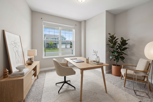 Private main level office (virtually staged)