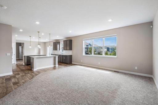 Desirable main level open floor plan
