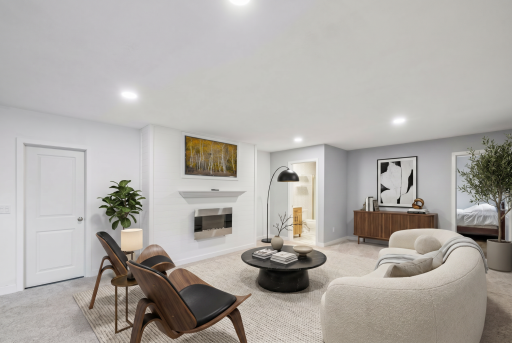 Lower level family room (virtually staged)