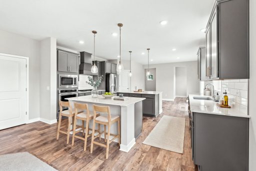 Gourmet dream kitchen (virtually staged)