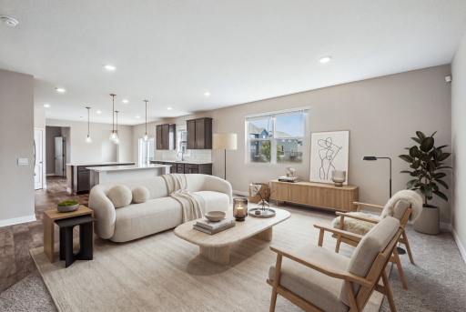 Desirable main level open floor plan (virtually staged)