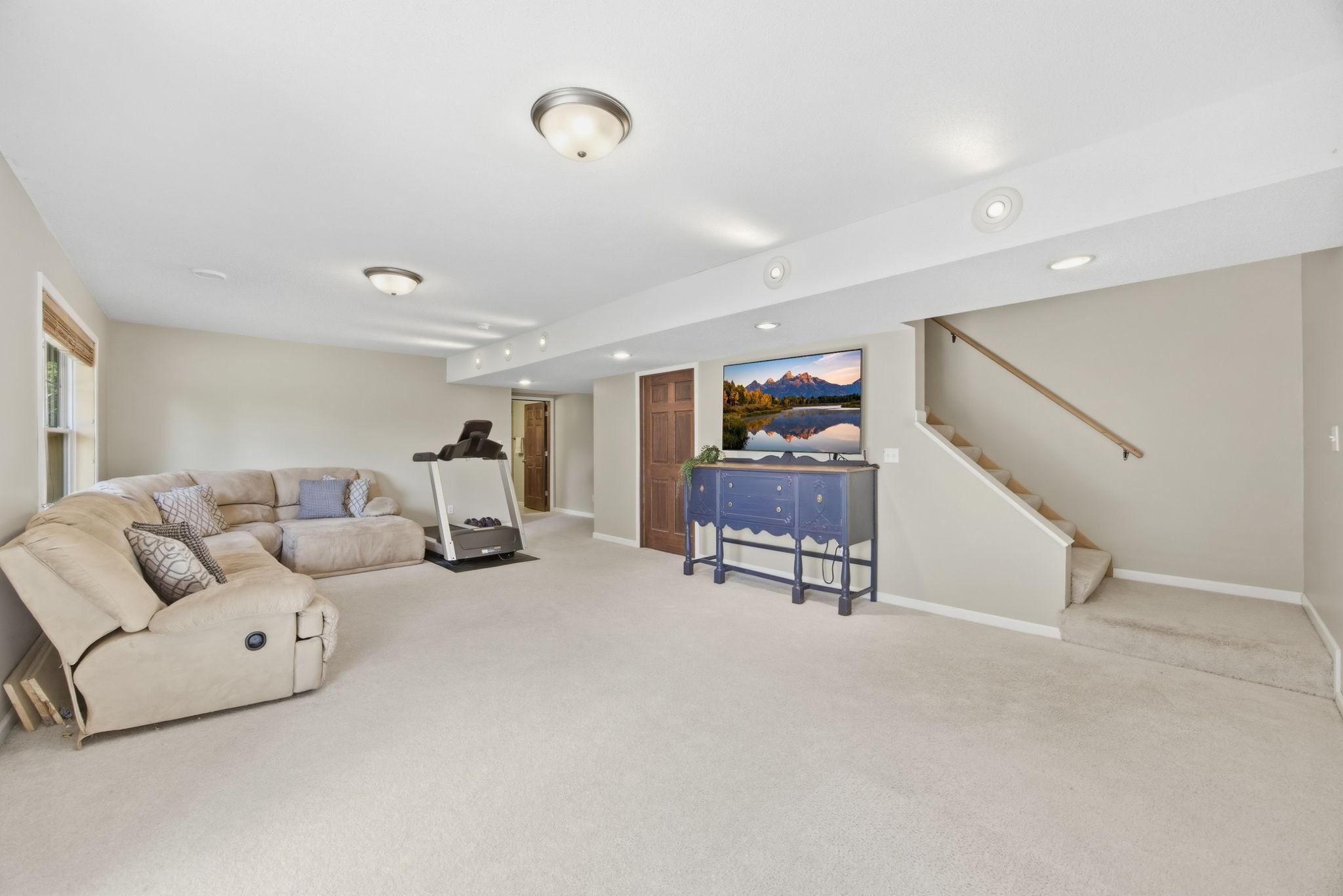 Lower-level family room