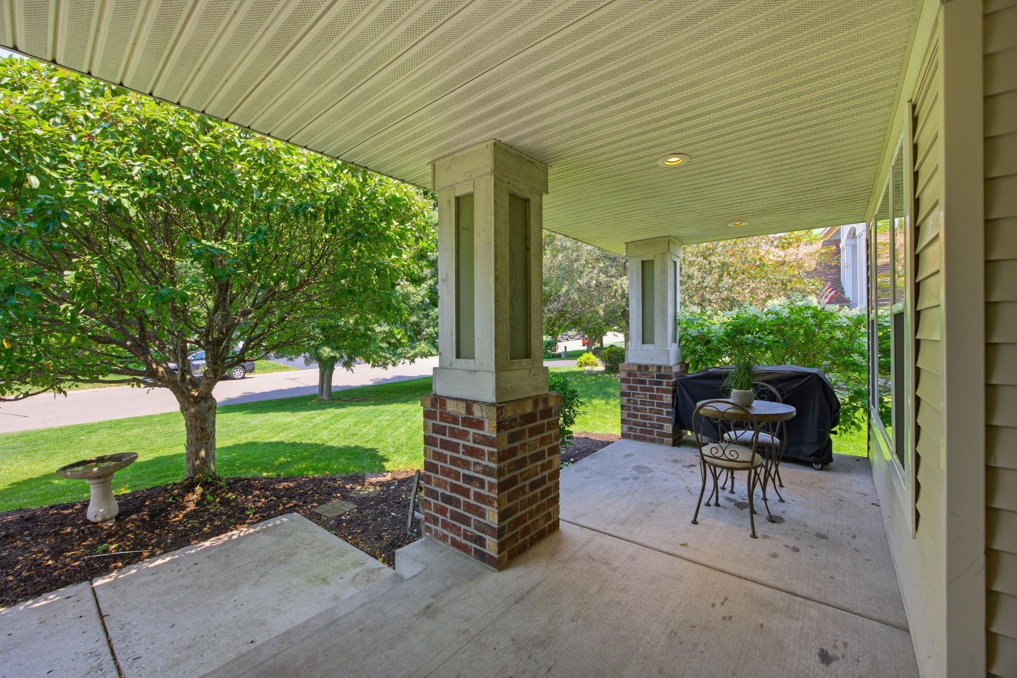 Cement front porch