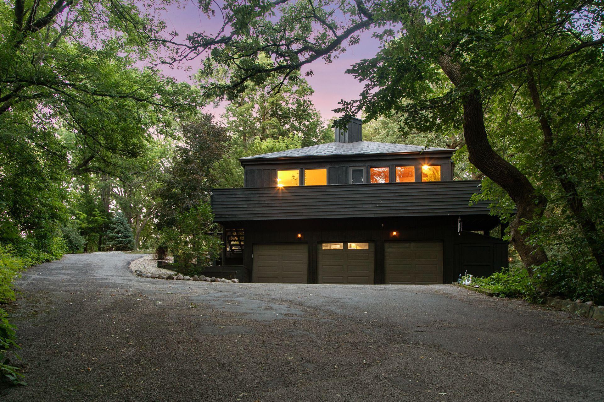 Approaching Home On Driveway