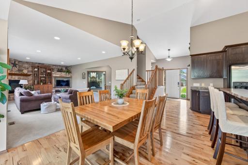 The open concept floorplan leaves space for everyone