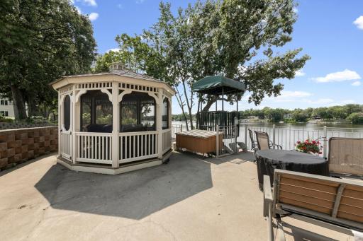 Shared gazebo and river pavilion