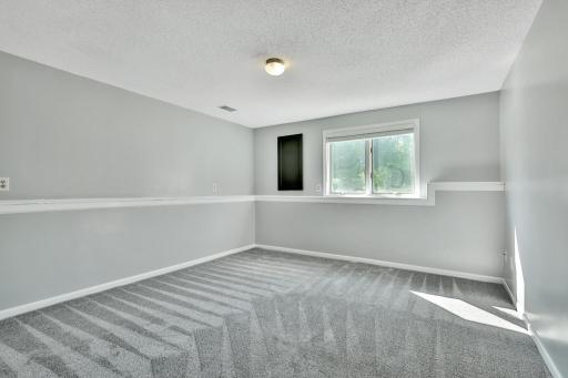 Lower Level 3rd Bedroom with Lookout Window
